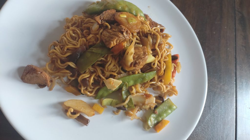 Asiatische Nudelpfanne